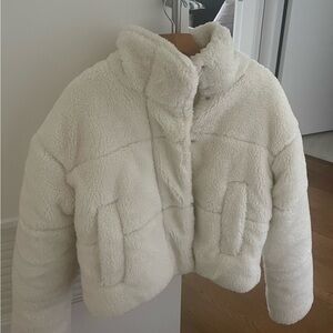 ALO Yoga Off-White Teddy Jacket